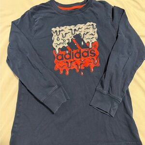 Adidas Dark Blue Long Sleeve Tee